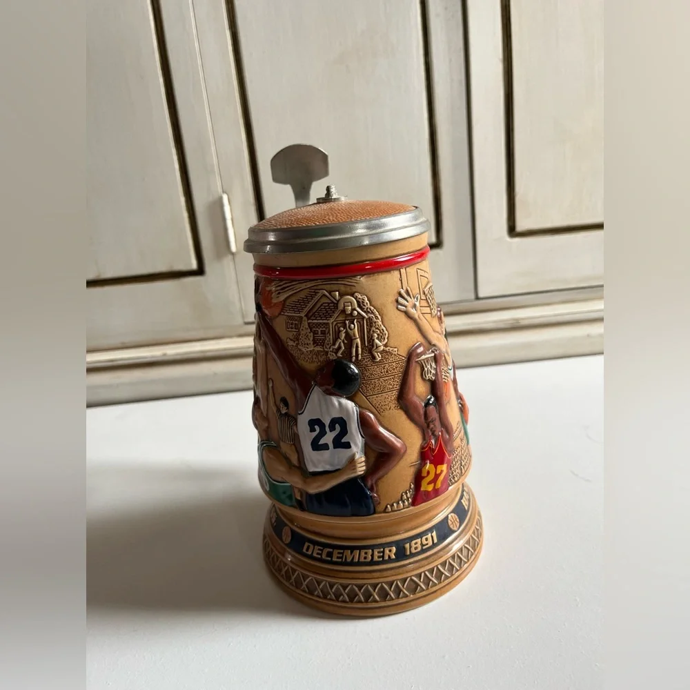 Vintage Avon Stein A Century of Basketball Stein 1993 Hand crafted in Brazil Cup